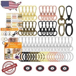 Vielseitige 120 Stück Drehverschlüsse - 5 Farben, 360° drehbar, Schlüsselanhänger Großpackung - Bild 1 von 8