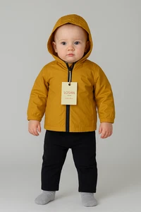GIUBBINO NEONATO ZIP CAPPUCCIO TASCHE MARCA LOSAN ART.217-2651AL - Picture 1 of 9