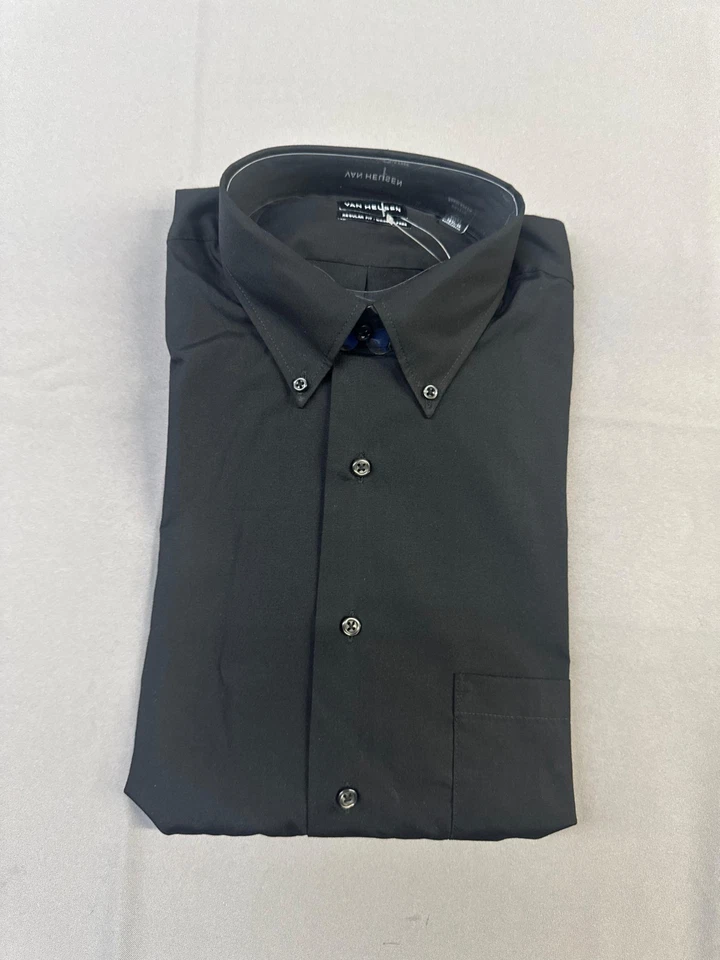 V0113 Van Heusen Men's Long-Sleeve Silky Poplin Shirt - Image 1 of 1