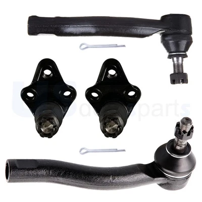 For 2003-2007 2008 Toyota Corolla 4x Front Lower Ball Joint Outer Tie Rod Ends - Image 1 of 4