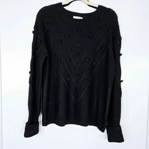 Suéter Newbury Kustom Negro Pom Pom Acogedor Tejido Nuevo con Etiquetas Para Mujer Grande Informal - Imagen 1 de 11
