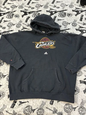 Adidas Suéter Adulto XL Negro NBA Cleveland Cavaliers Pullover Sudadera con Capucha Foto 1 de 4