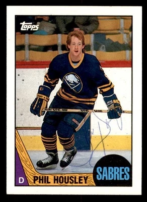 1987 Topps Hockey #33 Phil Housley Signed Autograph (no COA) *d2 - Image 1 of 2