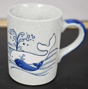 Otagiri Beluga Wal mit Babybecher, Vintage Dillon Beach - Bild 1 von 7