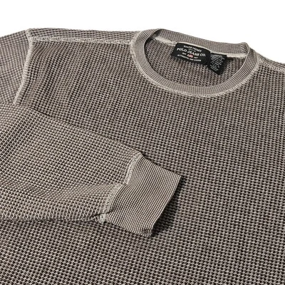 Polo Jeans Ralph Lauren Thermal Long Sleeve Shirt Mens XL Brown Waffle Knit Base - Image 1 of 4