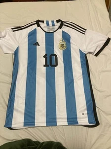 Argentina Messi Jersey Home 2022 Adidas World Cup 2XL Very Good - Picture 1 of 6