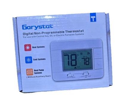 Garystat Single Stage Digital Non-Programable Thermostat  G701 LCD New - Image 1 of 2