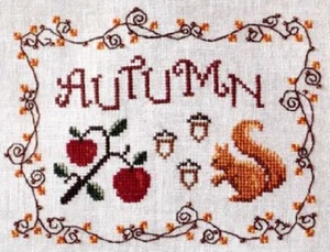 Cottage Garden Cross-Stitch Pattern - Autumn CGS9 - Picture 1 of 1