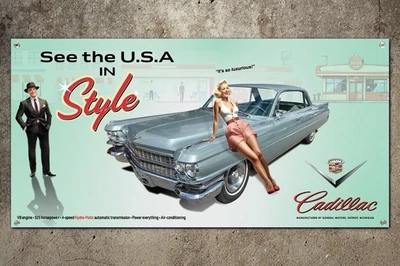1963 Cadillac Deville Garage Banner - Image 1 of 2