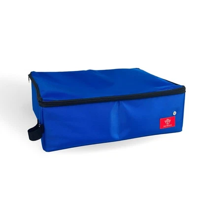 Tragbarer 2-in-1 Doppel Haustier Zwinger/Unterstand, Stoff, schwarz/königsblau 20"x20"x3... - Bild 1 von 4