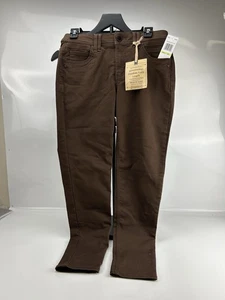 Jeans donna Democracy Ab Solution Curve Equality taglia 4 pantaloni denim marrone nuovi con etichette - Foto 1 di 4