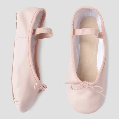Danskin Pink Ballet Dance Shoes Girl’s Size 2 AdjustAdjustable Elastic Strap NEW - Image 1 of 4