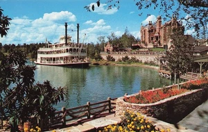 Walt Disney World Admiral Joe Fowler steam powered sternwheeler ship Postcard - Picture 1 of 2