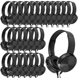 Bulk Headphones for Classroom 24 Pack Durable Wired School Headphones for Kid... - Picture 1 of 7