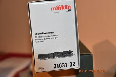 Märklin H0 31031-02 Dampflok BR 52 gealterte Ausführung DB Ep.lll Digit. mfx Sou - Bild 1 von 4
