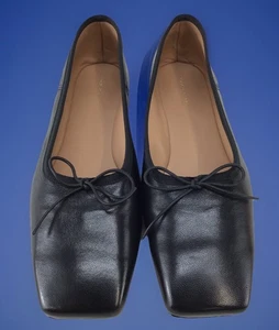 Zapatos de ballet Mansur Gavriel punta cuadrada negros EE. UU. 6,5 (X343) - Imagen 1 de 5