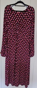 Vestido midi jersey Joe Browns para mujer Reino Unido 30 multi viscosa elastano línea A cuello en V - Imagen 1 de 9
