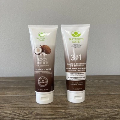 Nature's Gate 3 In 1 Shampoo Conditioner And Body Wash 8 Oz Body Butter - Image 1 of 4