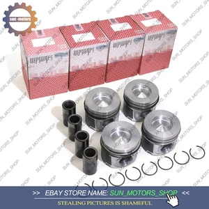 4X Mahle Pistons & Rings Set STD Φ84mm For BMW 120d 320d 328d 525d X3 X5 N47D20 - Picture 1 of 6