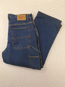 CE Schmidt Workwear Herren Flanell gefüttert Zimmermann Hose Jeans Gr. 32 x 27 Altered - Bild 1 von 10
