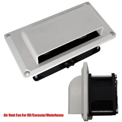RV Trailer Car Air Vent Ventilation Side Fan Blower Cooling Exhaust Outlet 12V - Image 1 of 4
