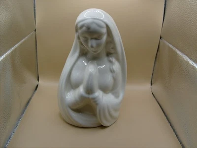 VTG Haeger Praying Mary Madonna Head Vase Planter Original Tag Marks 9" - Image 1 of 4
