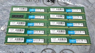 Crucial CT8G4DFD824A.C16FBD1 8GB DDR4-2400 UDIMM Desktop Memory RAM Lot of 10 - Image 1 of 4