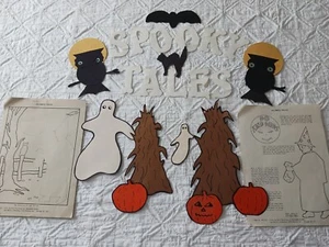 Vintage 1970s Hand Made Stock Paper HALLOWEEN School Room Board Decorations - Bild 1 von 9