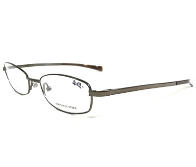 Monturas para gafas Gucci GG1708 L92 marrón brillante borde de alambre rectangular 51-18-135 Foto 1 de 4