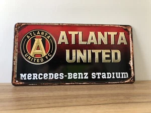 Metal sign Atlanta United vintage style Mercedes-Benz stadium soccer MLS - Picture 1 of 10