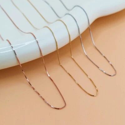 Catenina veneziana argento925 argento rodiato, dorato o ramato uomo donna unisex - Immagine 1 di 4