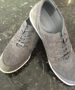 Hush Puppies Grey Suede Slipon Sneakers In Size 10M - Picture 1 of 4