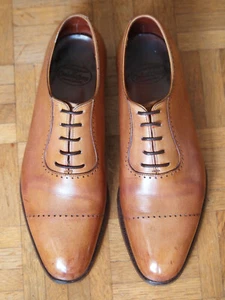 CROCKETT & JONES Handgrade Courtenay oxford shoes tan leather UK 6 E / EU 40 - Photo 1/9