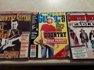Country Guitar Magazine Lot Issue #1 Eagles BRAD paisley 14 Songs Tabbed - Picture 1 of 4