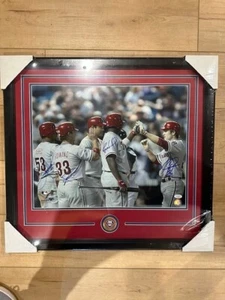 Chase Utley & Ryan Howard signed autographed Phillies 16x20 photo framed JSA - Picture 1 of 9