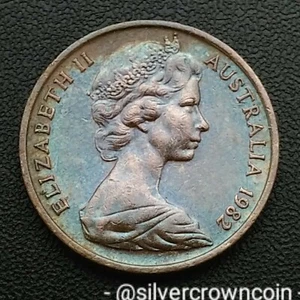 Australia 1 Cent 1982. KM#62. One Penny coin. Feather-tailed Glider. Animals. - Picture 1 of 6