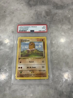 1999 pokemon French Diglett Taupiqueur #47 1st Edition PSA 9 Mint - Image 1 of 2