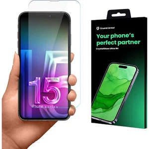 CrystalGlass Ultra 9H Szkło Ochronne do iPhone 15 Pro Max – Wytrzymałość i Styl - Zdjęcie 1 z 1