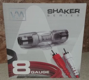 VM Audio "Shaker Series" 8 Gauge 2 Channel Sub Woofer Amplifier Car Install Kit - Picture 1 of 4