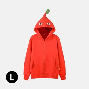 NINTENDO PIKMIN Red Hoodie Parka Japan Exclusive Tokyo Osaka Size L NEW - Picture 1 of 5