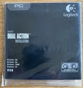Logitech Dual Action Controller CD-ROM Software di Installazione PC Windows - Zdjęcie 1 z 8