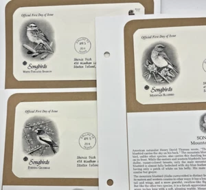 Songbirds Series III: 3 FDC First Day of Issue Envelopes / Stamps w/ Card - Picture 1 of 2