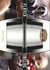 2008 Donruss Gridiron Gear Player Timeline Gold Football Card #7 Isaac Bruce/100