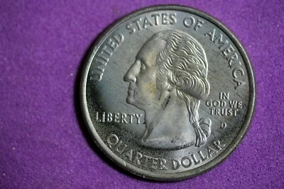 ESTATE FIND 2001 - D VERMONT COLORIZED QUARTER!!  #J27942   - Image 1 of 2