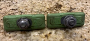 USED SKYWAY TUFF PADS BRAKE SHOES Green BMX FREESTYLE VINTAGE OLD SCHOOL - Picture 1 of 6