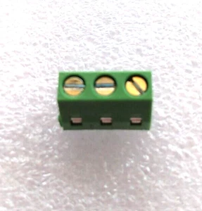 1 pc 3 position terminal block,5mm pitch - Picture 1 of 3
