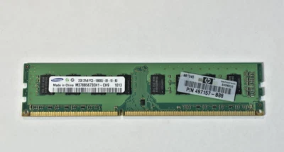 SAMSUNG	 M378B5673EH1  2GB 2RX8 PC3-10600U-09-10-BO - Image 1 of 4