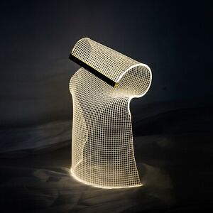 Handmade Acrylic Table Lamp, Crystal LED Desk Lamp, Modern Designer Lightings US