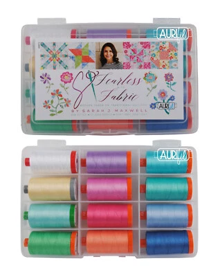 AURIfil Fearless with Fabric Mixed Weight Thread by Sarah Maxwell 12 Large Spool - Image 1 of 3