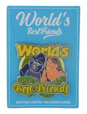 Disneyland Paris World's Best Friends Tarzan & Turk Disney Trading Pin Brand New Foto 1 de 2